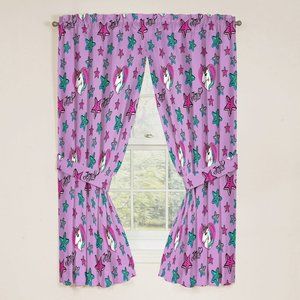 JOJO SIWA Kids 2 Panel Window Drapes 82" x 63"